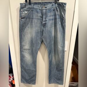 vintage Y2K silver tab levi’s boot cut size 38 x 32 actual distressed faded